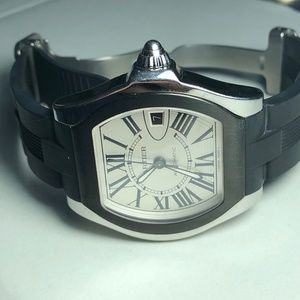Cartier White Stainless Steel Roadster S Watch